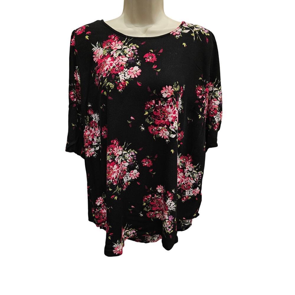 Torrid sz 3 cottagecore coquette 3X relaxed fit career casual floral top